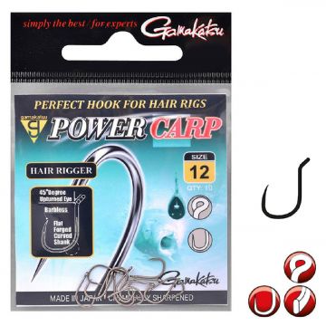 Gamakatsu Power Carp Hair Rigger Barbless 8