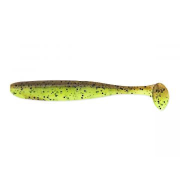 Keitech Easy Shiner 3inch 7,5Cm 10st. Green Pumpkin / Chartreuse