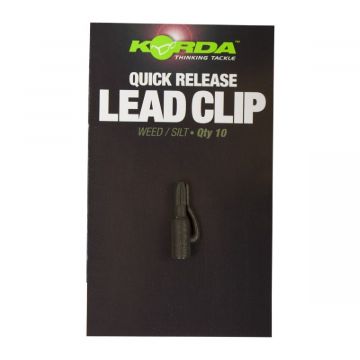 Korda Quick Release Lead Clips  Weed / Silt