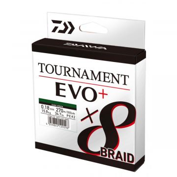 Daiwa Tournament X8 EVO+ Dark Green 135m 0.08 mm 4.90kg