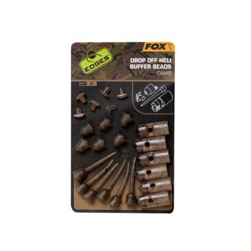 Fox Edges Camo Drop Off Heli Buffer Bead Kit 6st.