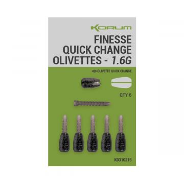 Korum Quick-Change Olivettes Finesse 1,6 gr 6st.