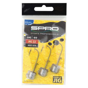 Spro Stand-Up Jig Nedrig Loodkop Size 2/0 3st. 10 gr