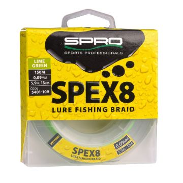 Spro Spex8 Braid Lime Green 0.09 mm 150M
