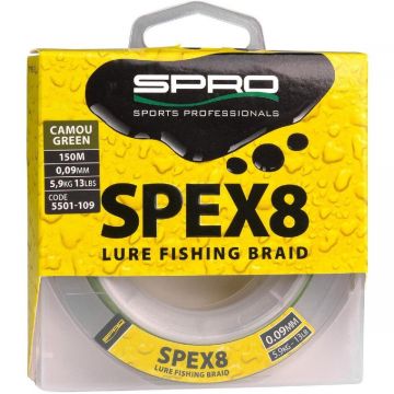 Spro Spex8 Braid Camou Green 0.09 mm 150M