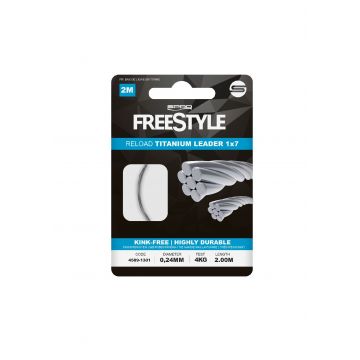 Spro Freestyle Reload Titanium Leader 2M 0,40 mm 11kg