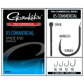 Gamakatsu Pro-C Xs Commercial Spade A1 Ptfe Barbless Size 12