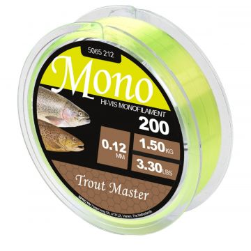Spro Troutmaster Hi-Vis Mono Chartreuse 0.22 mm 4,9 kg 200M