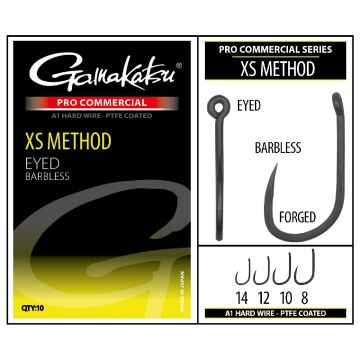 Gamakatsu Pro-C XS Method A1 Ptfe Barbless Size 10