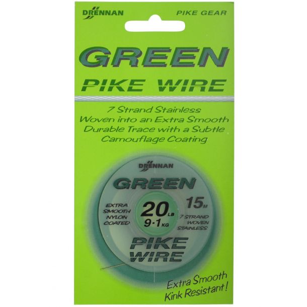 Drennan Green Pike Wire 15m 28lb 0,45mm 12,7kg main product photo