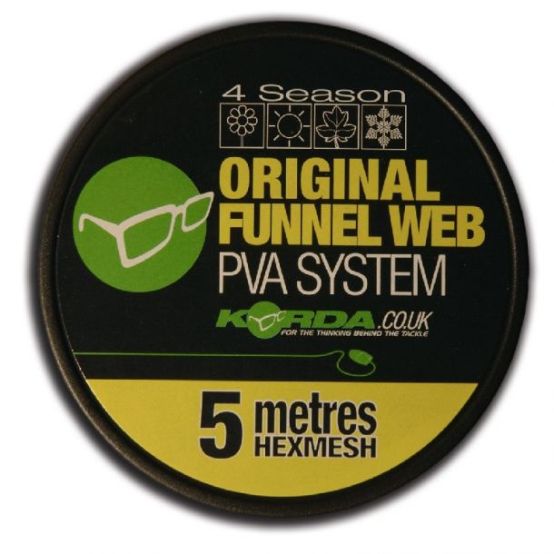 Korda PVA Funnel Web Hexmesh 5  m refill main product photo