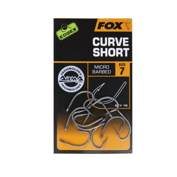Fox Edges Armapoint Curve Shank Short Size 4 10St. main product photo