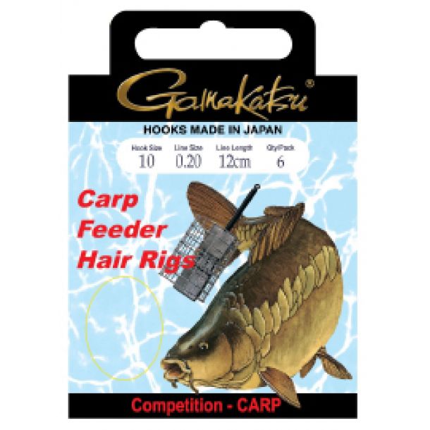 Gamakatsu Bks-3310B Carp Feeder Hair Rigs 70Cm 12-018 mm, 6 st main product photo