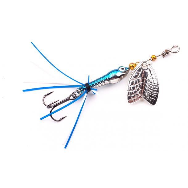 Spro Larva Mayfly Spinner Treble 5Cm 4Gr Cartreuse Blue main product photo