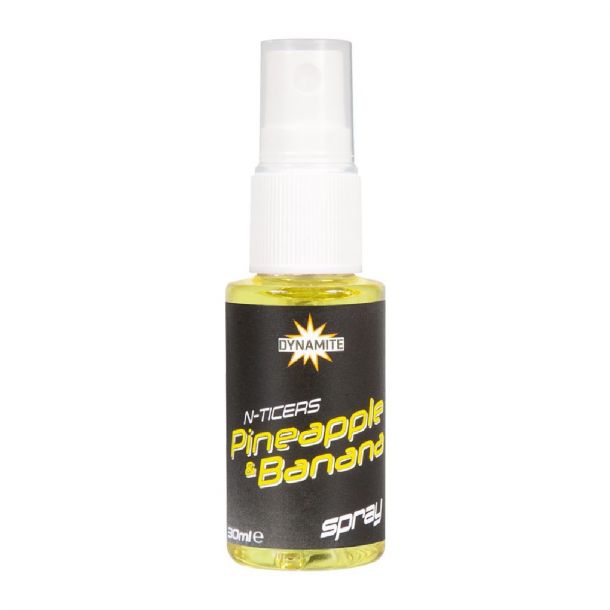 Dynamite Baits N-Ticers Pineapple & Banana Baitspray 30ml main product photo