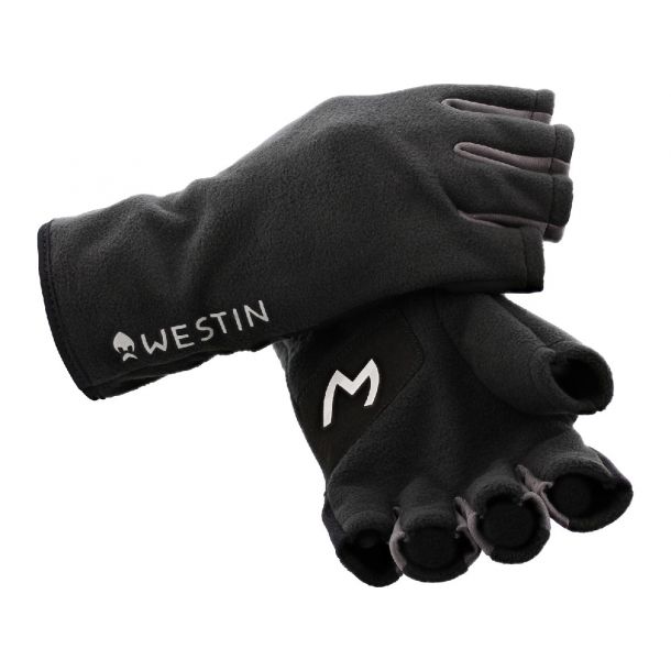 Westin Half Fleece Gloves Carbon Black Large main product photo