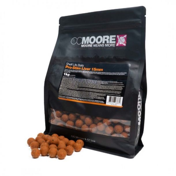 CC Moore Pro-Stim Liver Shelf Life Boilies 24mm 1Kg main product photo