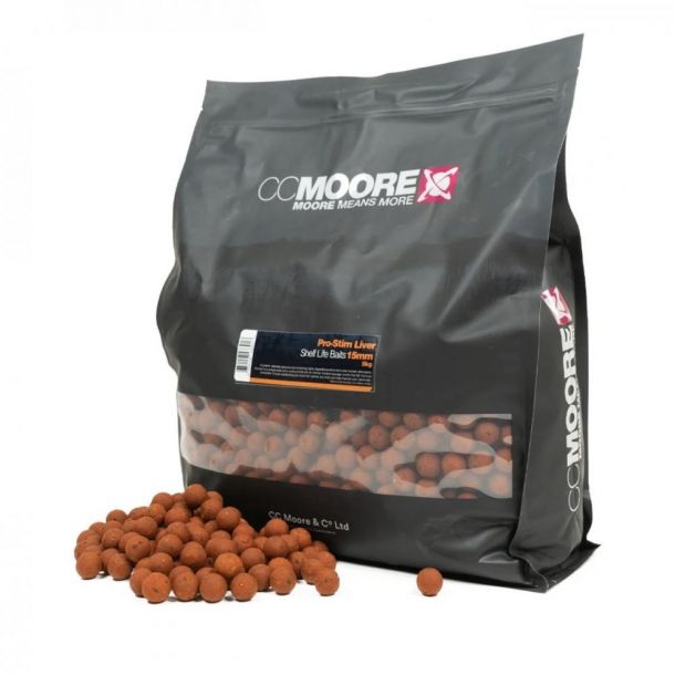 CC Moore Pro-Stim Liver Shelf Life Boilies 15mm 20kg Bulkdeal main product photo