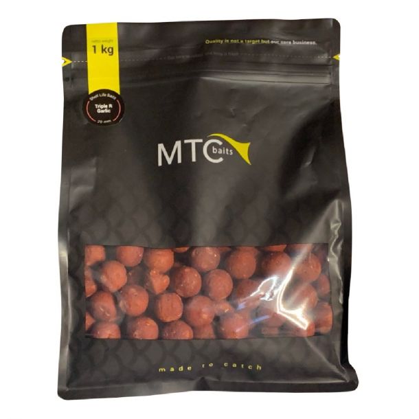 MTC Baits Triple R Garlic Boilies 20mm 1kg main product photo