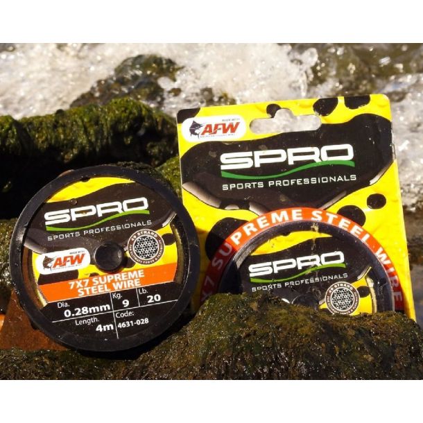 Spro 7X7 Afw Supple Steel Wire 4m 0,46 mm 18Kg main product photo