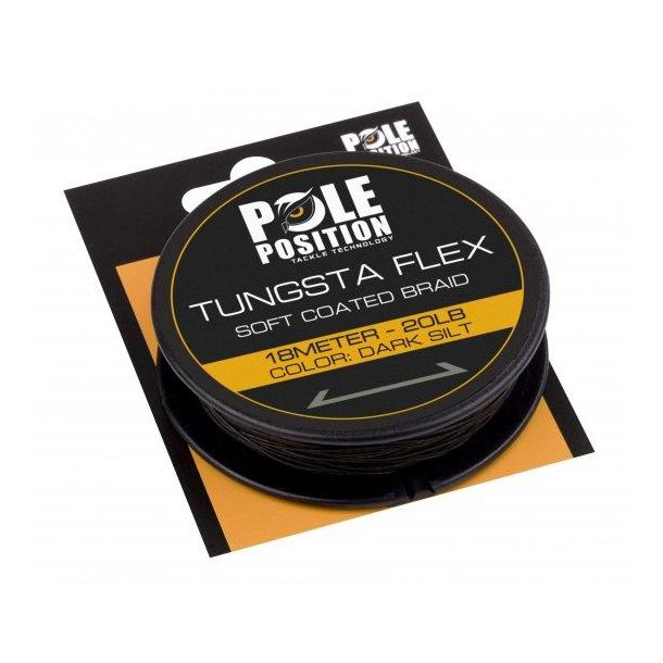 PolePosition Tungstaflex Dark Silt 18m 20 lb main product photo