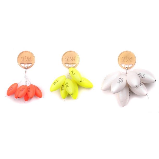 Spro Troutmaster Rugby Pilot Floats 6st. WHITE 16x32 mm main product photo