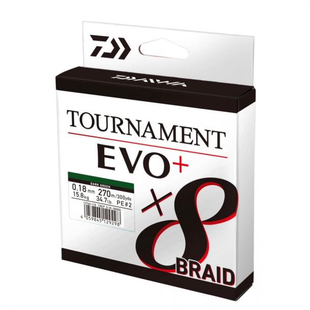 Daiwa Tournament X8 EVO+ Chartreuse 135m 0.12 mm 8.60kg main product photo