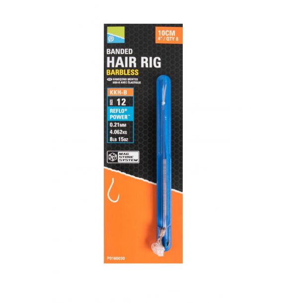 Preston KKH-B Banded Hair Rigs 10cm Size 14 main product photo