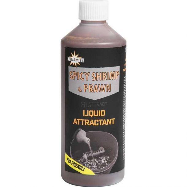 Dynamite Baits Spicy Shrimp & Prawn Liquid 500mL main product photo