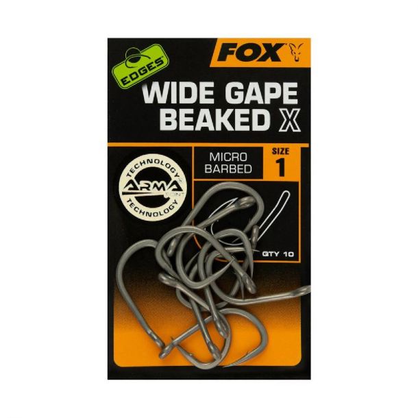 Fox Edges Wide Gape Beaked X 10st. Size 4 main product photo