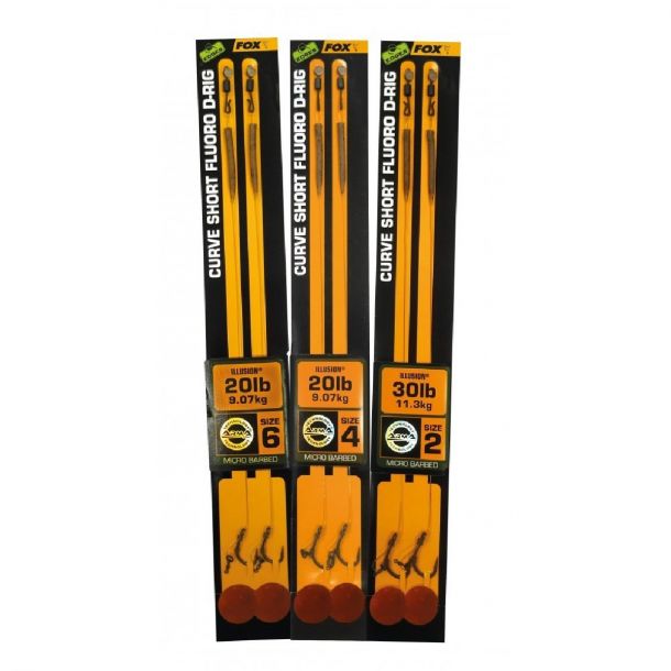 Fox Edges Curve Short Fluoro D-Rig Illusion 2st. Size 4 - 20 lb main product photo