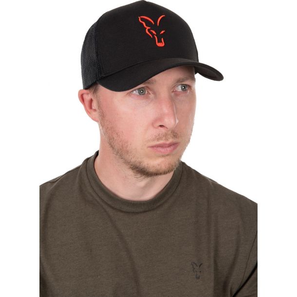 Fox Collection Trucker Cap Black & Orange main product photo